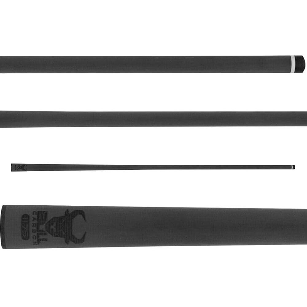 Bull Carbon 73.7cm(29인치) 11.75mm 탄소 섬유 조절 로우 풀 샤프트, 포함 디플렉션 큐 조인트 가능한 당구 인서트 Uniloc Quick-Release - 상품 이미지