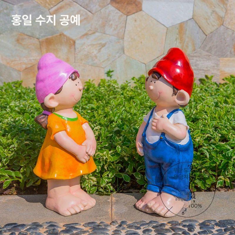 조형물 정원장식품 정원꾸미기 야외 토끼모형 장식 소품 가드닝 귀여운 오브제 - 상세 이미지 2