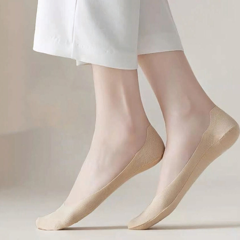 여성 데일리 정장 구두 캐쥬얼 무지 덧신 삭스 양말 - 상품 이미지