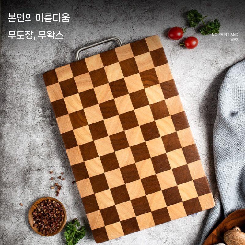 엔틱 직경 주방 인테리어 중형 가정용 도마 펜션 주방도마 나무도마 양면도마 원목도마 주방용 - 상세 이미지 4