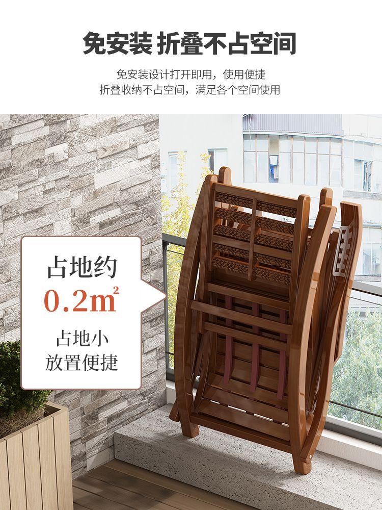 접이식 발코니 인테리어 안락의자 해변 암체어 체어 휴식 무중력 독서 라운지 낮잠 거실 쇼파 - 상세 이미지 4