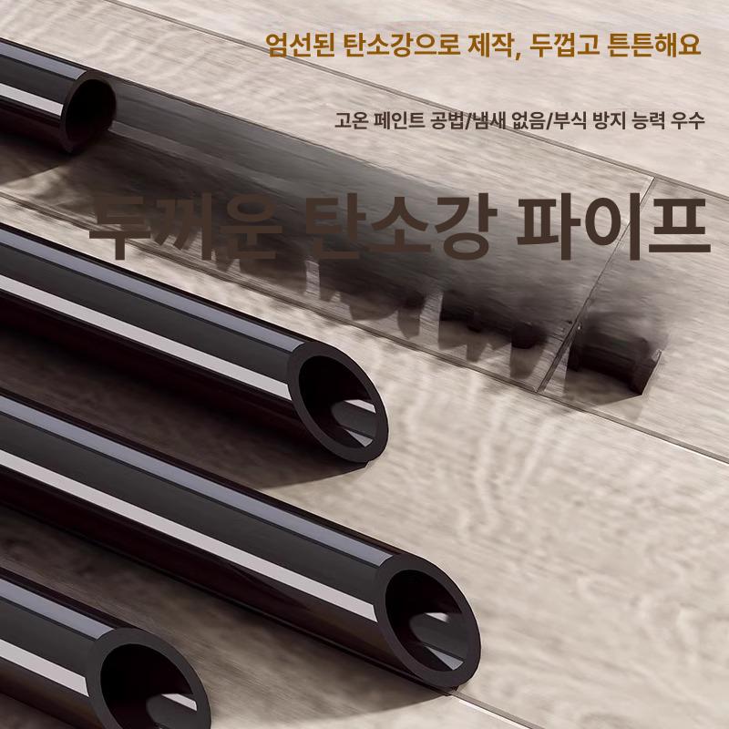 철제 이동식행거 옷가게 시스템 스탠드옷걸이 수납 옷방 봉 국민 플러스 스탠드행거 - 상세 이미지 4