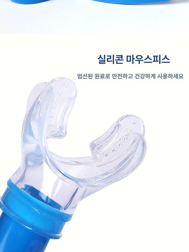 호흡기 프리다이빙마스크 물놀이 성인용 풀페이스 물안경 스노쿨링마스크 스노클장비 - 상세 이미지 3