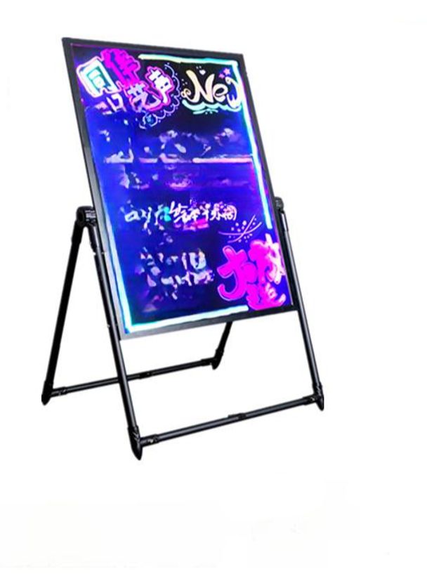 led 라이트 카페 스탠드 프레임 광고판 메뉴판 가게용 전자칠판 형광보드 사인보드 - 상품 이미지