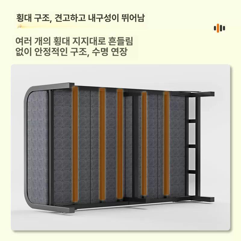 상판 철제침대 심플 통기성 경제형 저상형 받침대 매트리스깔판 베드 싱글형 간이용 - 상세 이미지 2