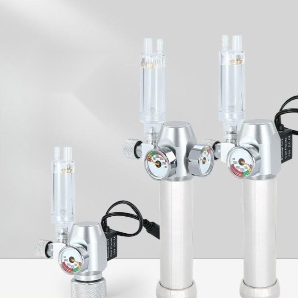 미니 CO2 고압 이탄 수조 밸브 투명 이산화탄소 거품기 일체형 감압 액세서리 세트 액세서리 투명 거품기 - 상품 이미지
