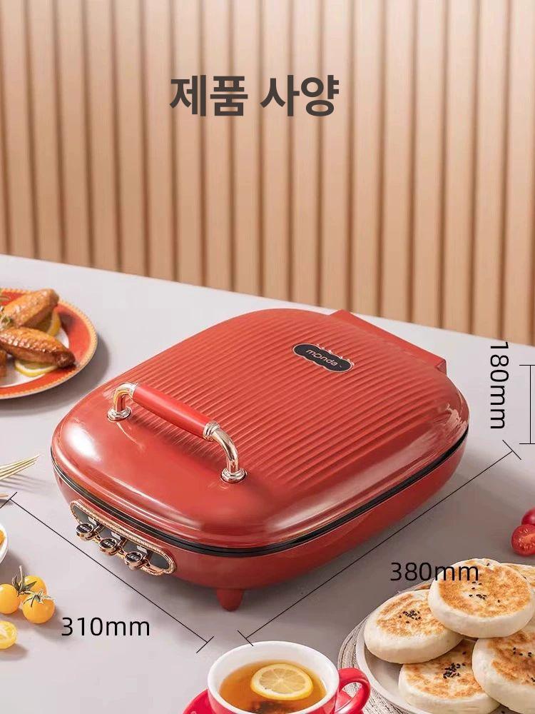 전기그릴 그린팬 논스틱 세라믹 플레이트 리버서블 식기세척기 온도 그리들 양면팬 - 상세 이미지 4