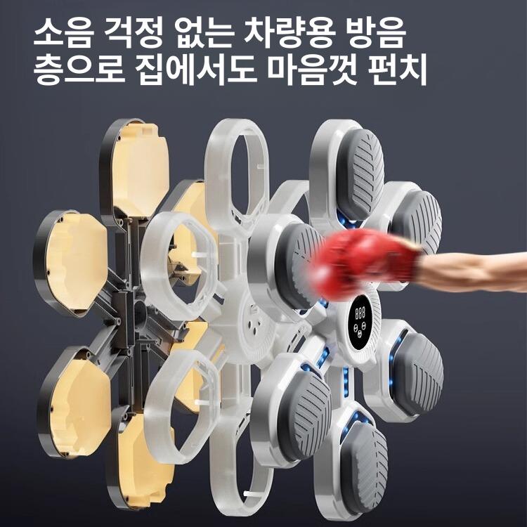 가정용 센드백 홈트 샌드백 연습 다이어트 장비 복싱기 조명 뮤직복싱머신 펀치볼 - 상세 이미지 4