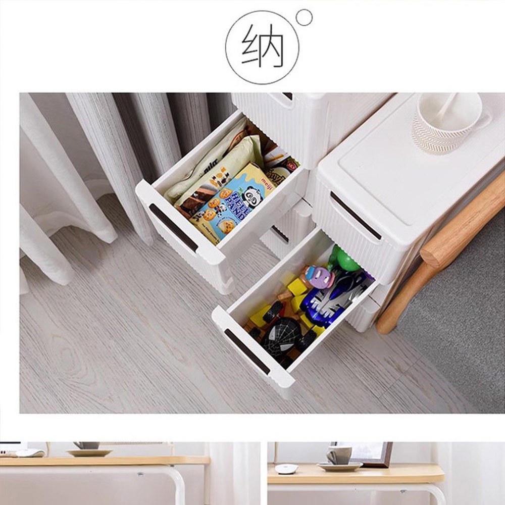 수납장 폭 틈새 틈새장 19cm 선반 냉장고 서랍장 2단 폭좁은 19CM화이트이중지 - 상세 이미지 2