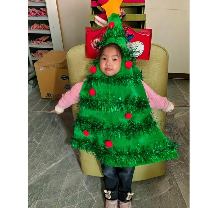트리 코스튬 의상 파티 산타복 코믹분장 성탄절 수트 여자 소품 행사 연극 공연복 - 상세 이미지 5