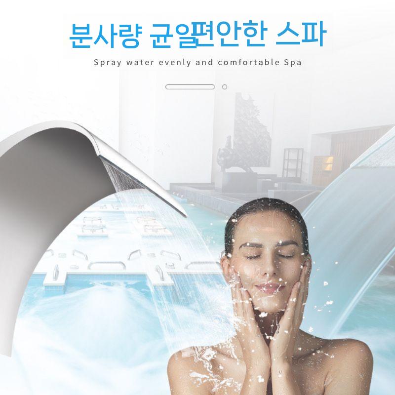 분수 연못 수영장 자쿠지 대붙이 폭포수 팝업 욕실 벽붙이 물놀이 액세서리 여름 방수 해변 맞춤 사이즈 문의 - 상세 이미지 4