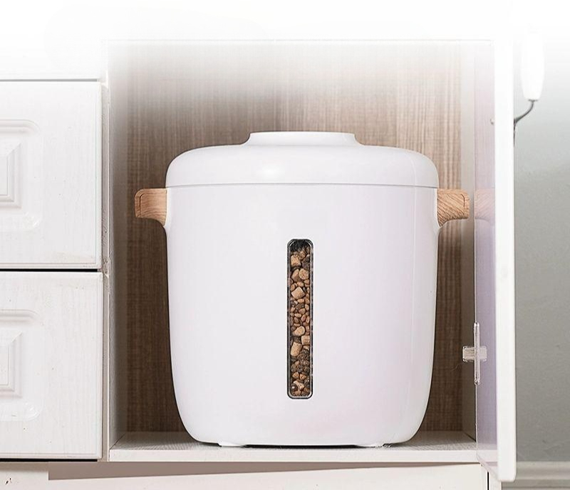 지능형 저장함 10kg 공급기 밀봉 방충 보관통 애완 보관함 쌀냉장고 진공쌀통 저온 - 상품 이미지