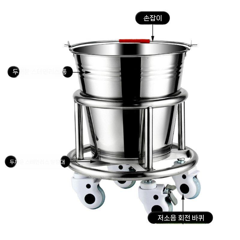 아이스버켓 양동이 쿨러 업소용 아이스버킷 칠링 다용도 캠핑 파티 스텐바스켓 주방 - 상세 이미지 2
