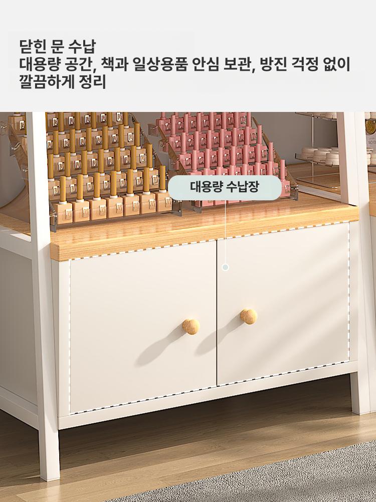수납 원목선반장 조립 무볼트 스피드랙 거실 모듈 다용도실 정리대 진열 심플 벽선반 - 상세 이미지 5