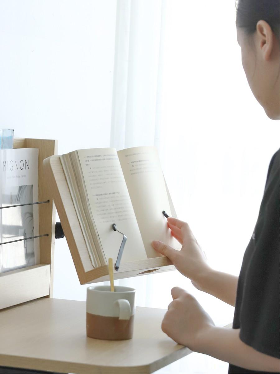 벽부착 각도조절독서대 책상용 높이 북스탠드 받침대 책거치대 책고정대 필기용 - 상세 이미지 2