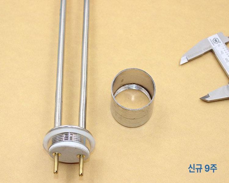 산업용 히터 단상 온도조절형 전기 열봉 공업용 온수봉 온수기 전열기 일반형 투입 - 상세 이미지 3