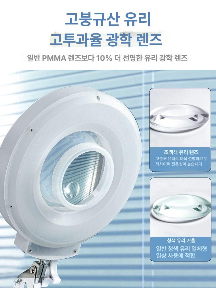 led 확대경 조명 클립 고배율 루페 렌즈 헤드밴드 작업용돋보기 독서용돋보기 - 상세 이미지 2