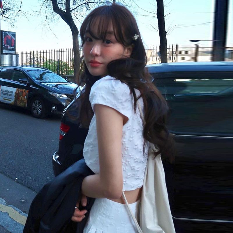 루즈핏 얼투피스세트 셋업 반바지 반팔티 팬츠 캐주얼투피스세트 캐주얼 여성 여름 스커트 여자 - 상세 이미지 3