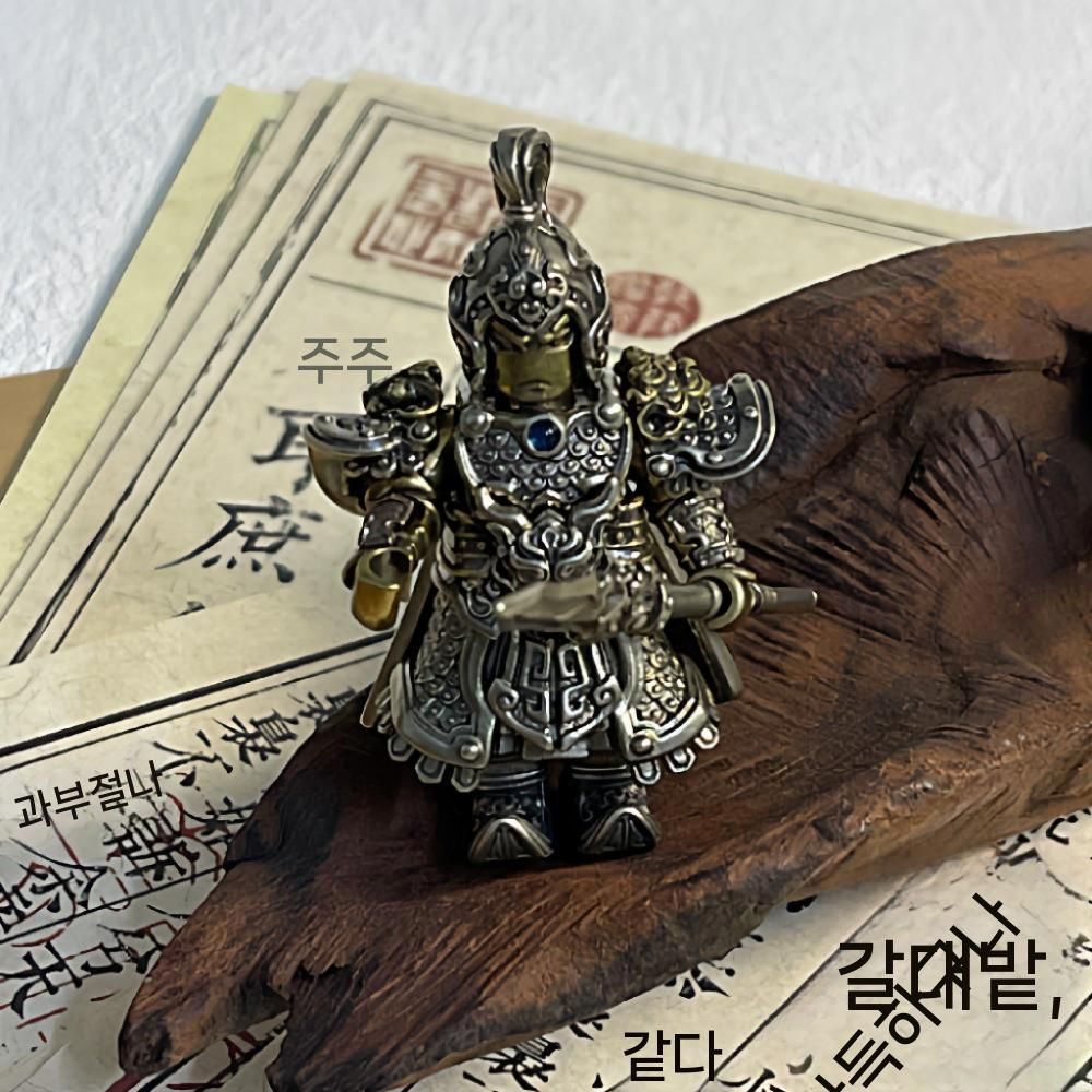 청동 피규어 메탈 갑옷 데스크탑 모형 신화 성기사 컬렉션 모델 무기 장식 - 상품 이미지