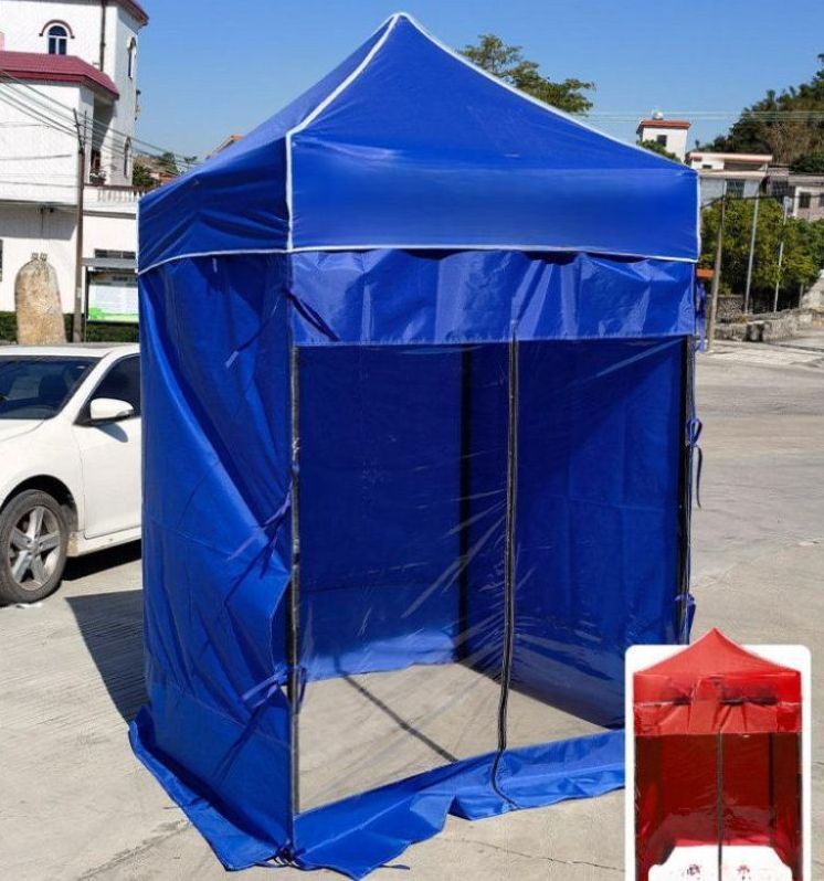 임시 농막 바람막이 양문 텐트 캐노피 야외 대기실 포차 그늘막 클립 간이천막 창고 - 상품 이미지