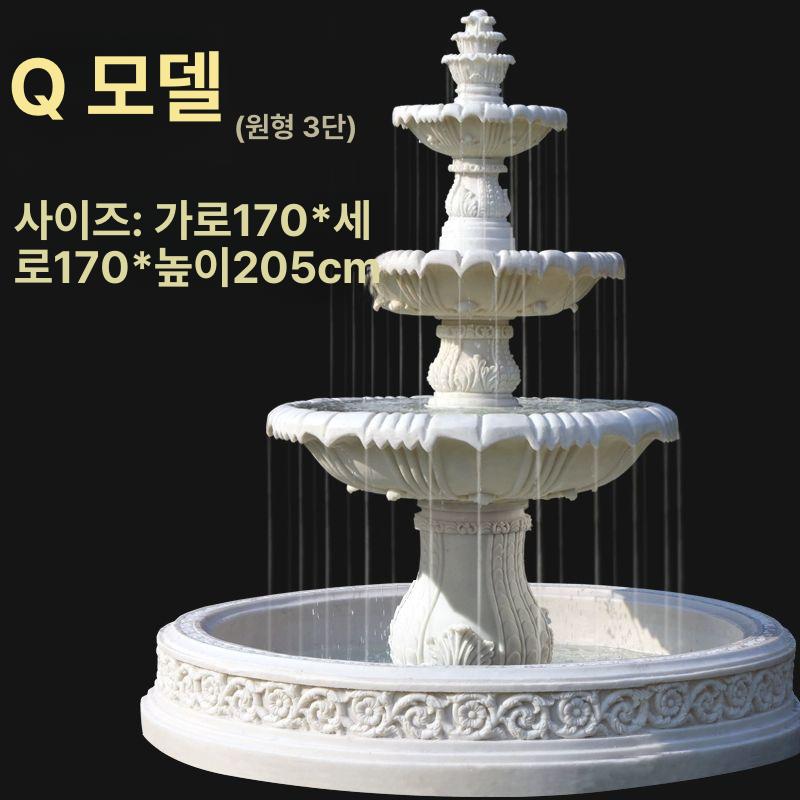 야외 분수대 유럽 조형물 정원꾸미기 조각상 고급 엔틱 테라스 인공 중세 레스토랑 - 상세 이미지 4