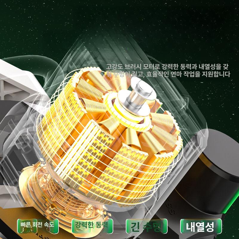 벽면 천장샌딩기 집진 원형 사포 파워샌딩기 연삭기 퍼티 제거 콘크리트 자가흡입 - 상세 이미지 3