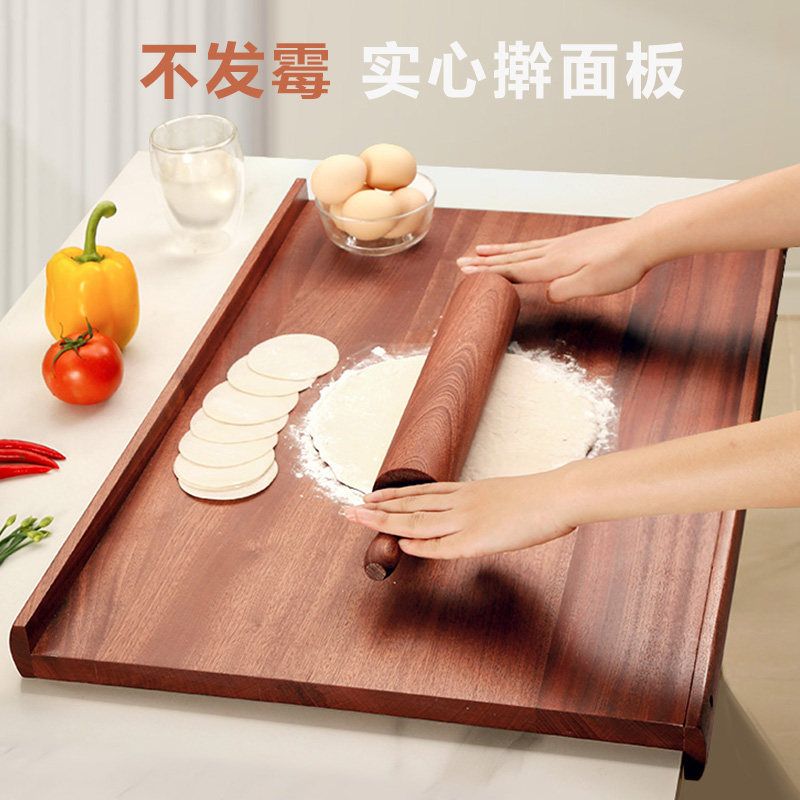 반죽대 실리콘매트 홈베이킹 수제비 제빵 베이킹작업판 작업대 메쉬 대형 제과제빵 패드 주방 소 60x40x2cm+롤링핀 - 상세 이미지 5