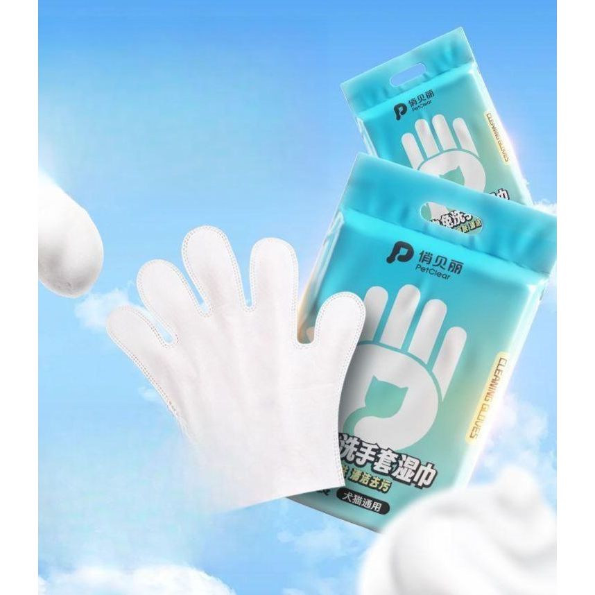 실리콘 목욕장갑 반려동물 그루밍 펫브러쉬 애완용 강아지털제거 털정리 털관리장갑 - 상품 이미지