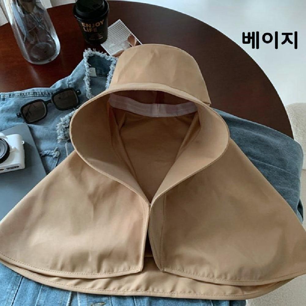 여성 풀커버 여름 썬캡 자외선차단 플랩캡 챙모자 등산 해변 물놀이 일 모자 이미지 8