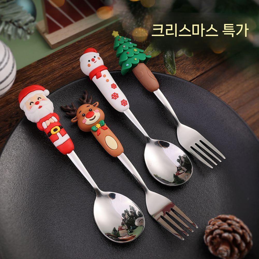 인레스 스푼 수저세트 일반형 포크 뷔페용 숟가락젓가락세트 민무늬 한식수저세트 부부수저세트 - 상세 이미지 3