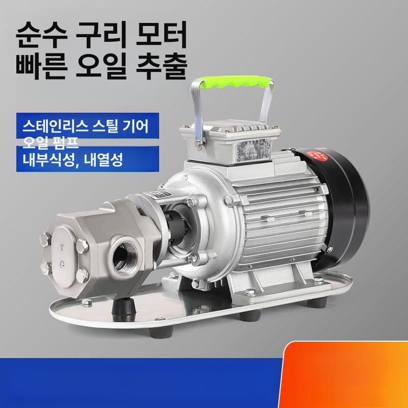 전동 오일펌프 선박 전기 경유이송펌프 필터 주입 연료 휘발유 자흡식 드럼통 등유 - 상세 이미지 4