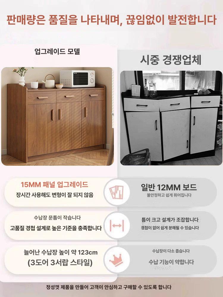 캐비닛 음료반납대 카페셀프바 리턴바 원목분리수거함 퇴식대 음료수거함 매장용 - 상세 이미지 4