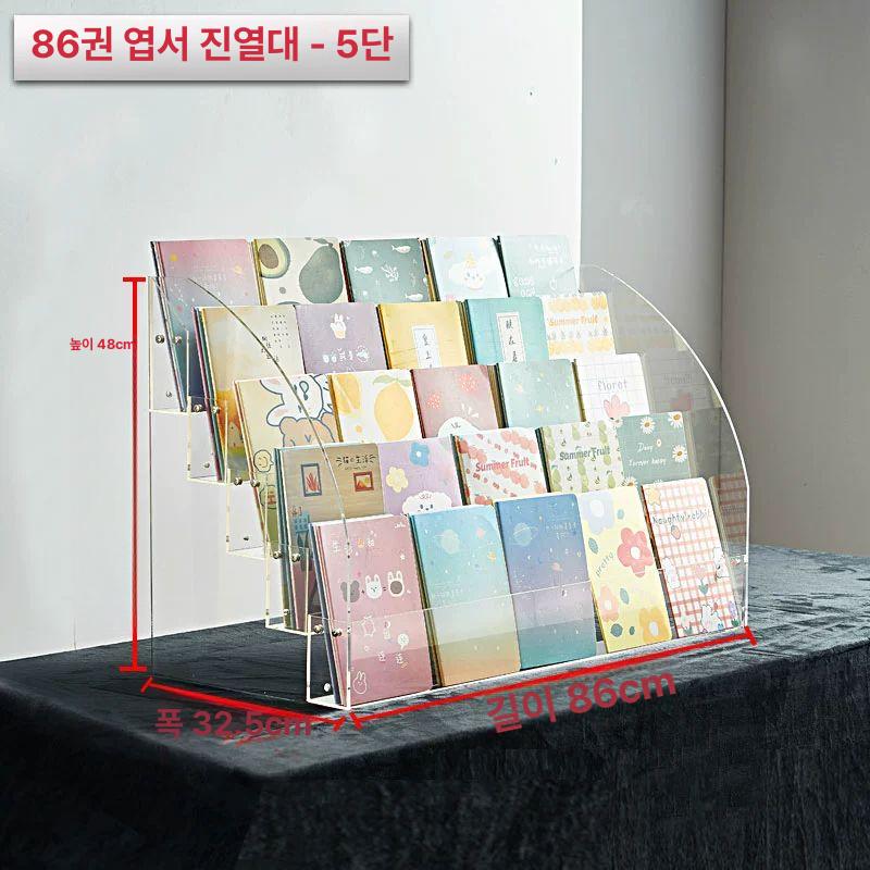 전시대 투명계단식진열대 디스플레이 투명받침대 계단형 계단식아크릴진열대 - 상세 이미지 3
