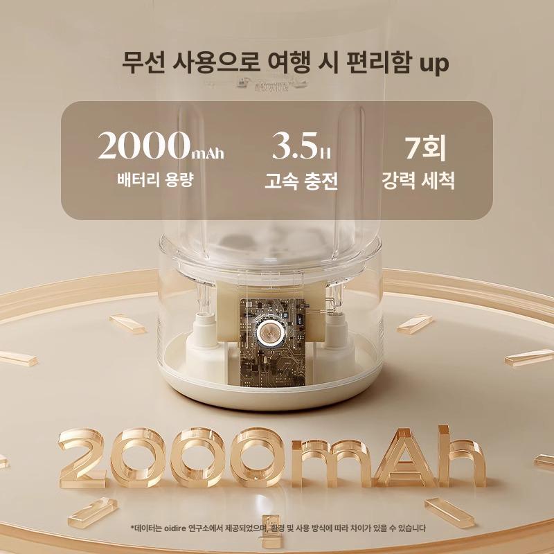 휴대용 무선미니세탁기 빨래 출장 여행용 전용 충전 자취생 원룸용 수건 소형세탁기 - 상세 이미지 4