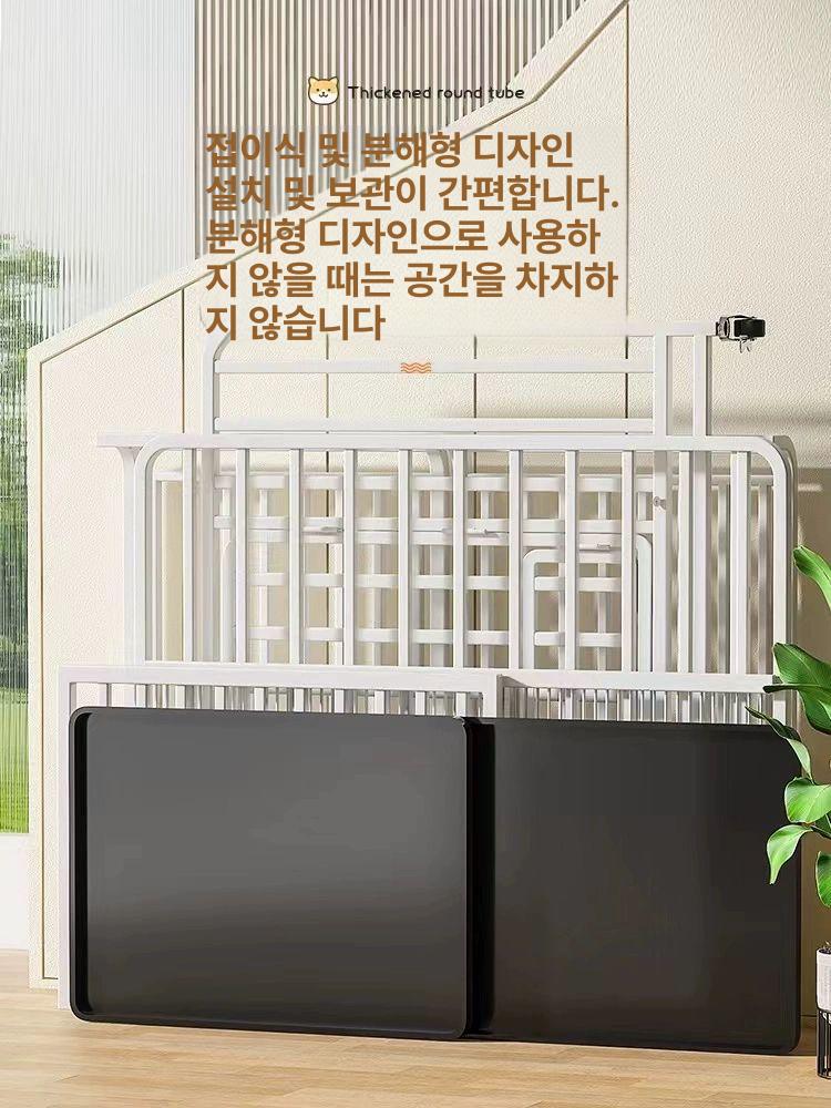접이식 사육장 격리 애완견 케이지 야외 휀스 울타리망 대형견울타리 개집 펜스 - 상세 이미지 5
