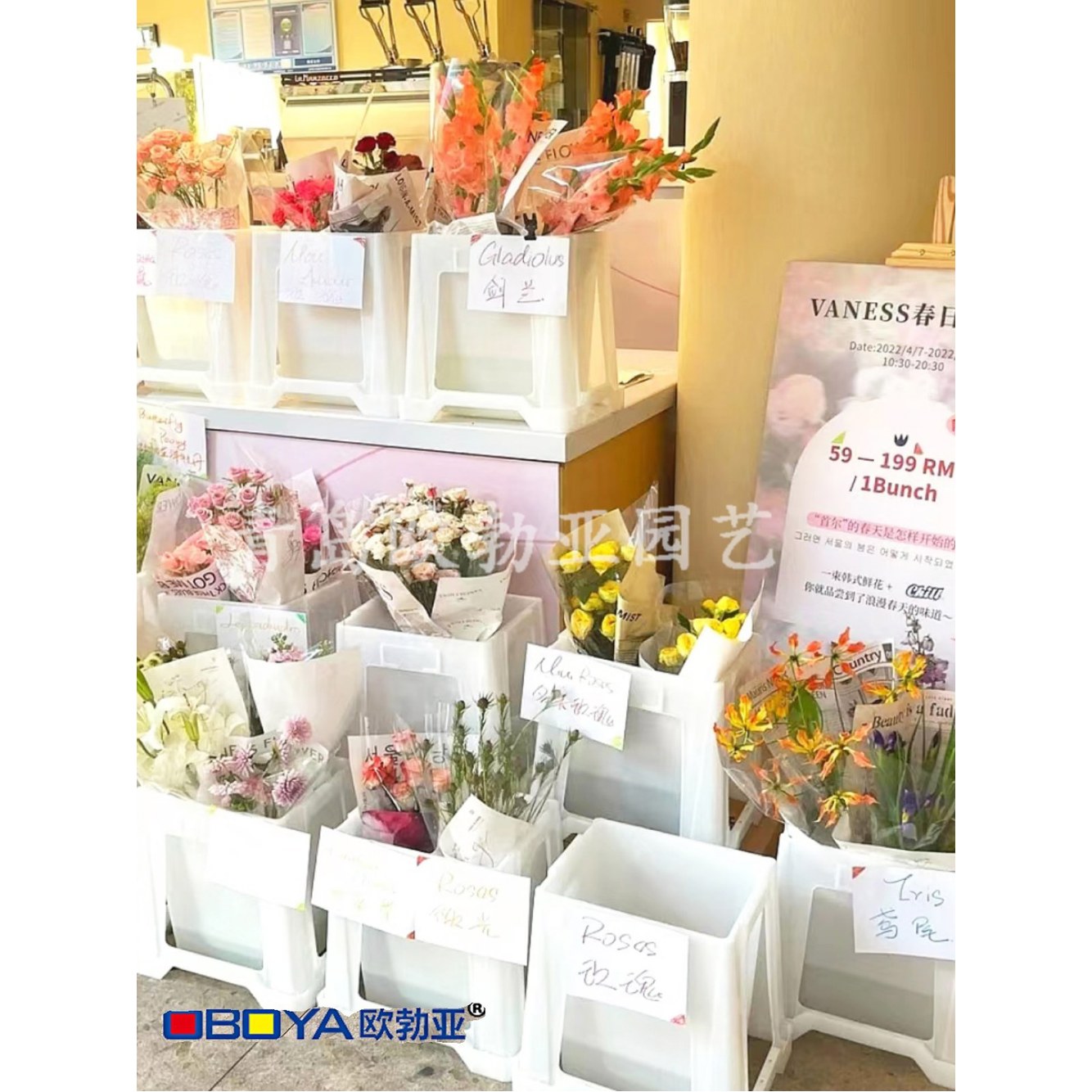 표준 플라스틱 베 높이는 부품 1개 물통 꽃시장 플랜트박스 10pcs 장식 키높이 미색 냅킨 10개세트 베 키높이 1개 - 상세 이미지 3