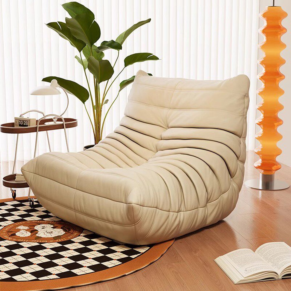 번데기 쇼파 sofa togo 스펀지패드 /원터치 크리미 매트 1인좌식소파 드리마켓 코너 흑백 1 베 스웨이드/원터치 스펀지패드 - 상세 이미지 3