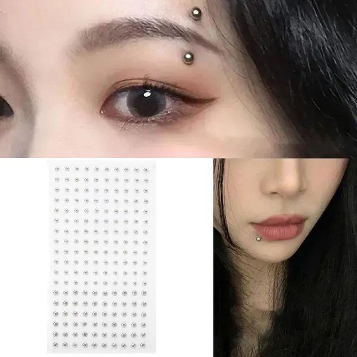 피어싱 스티커 165p 귀안뚫는 붙이는 피어싱 귀찌 귀꾸 코꾸 코찌 스티커 귀걸이 악세사리 - 상품 이미지