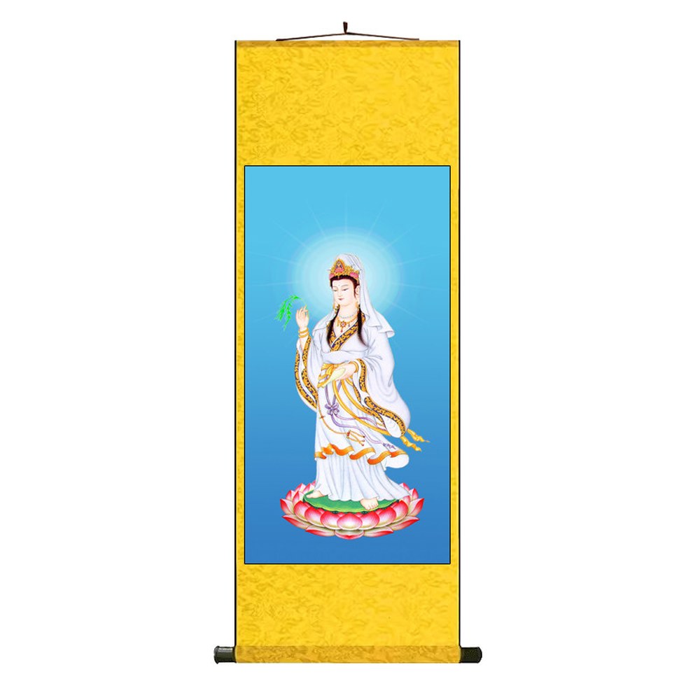 탱화 30CM 관음보살 족자 1 80 무속 실크화심실크화 음보살 대형 종교 선녀 법당그림 음보살 1 실크화심실크화 80 30CM - 상품 이미지