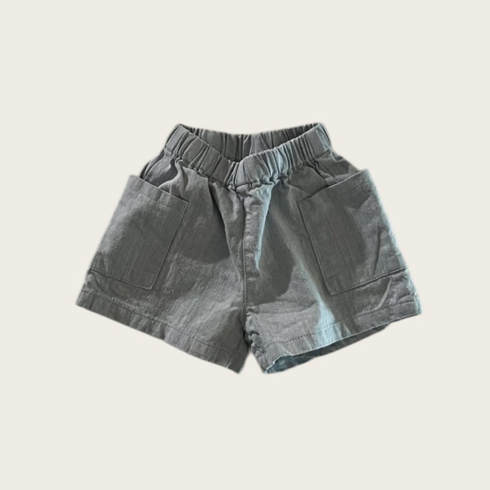 여름 포켓 데님반바지 청팬츠 XS-XL 오트밀 - 상세 이미지 3