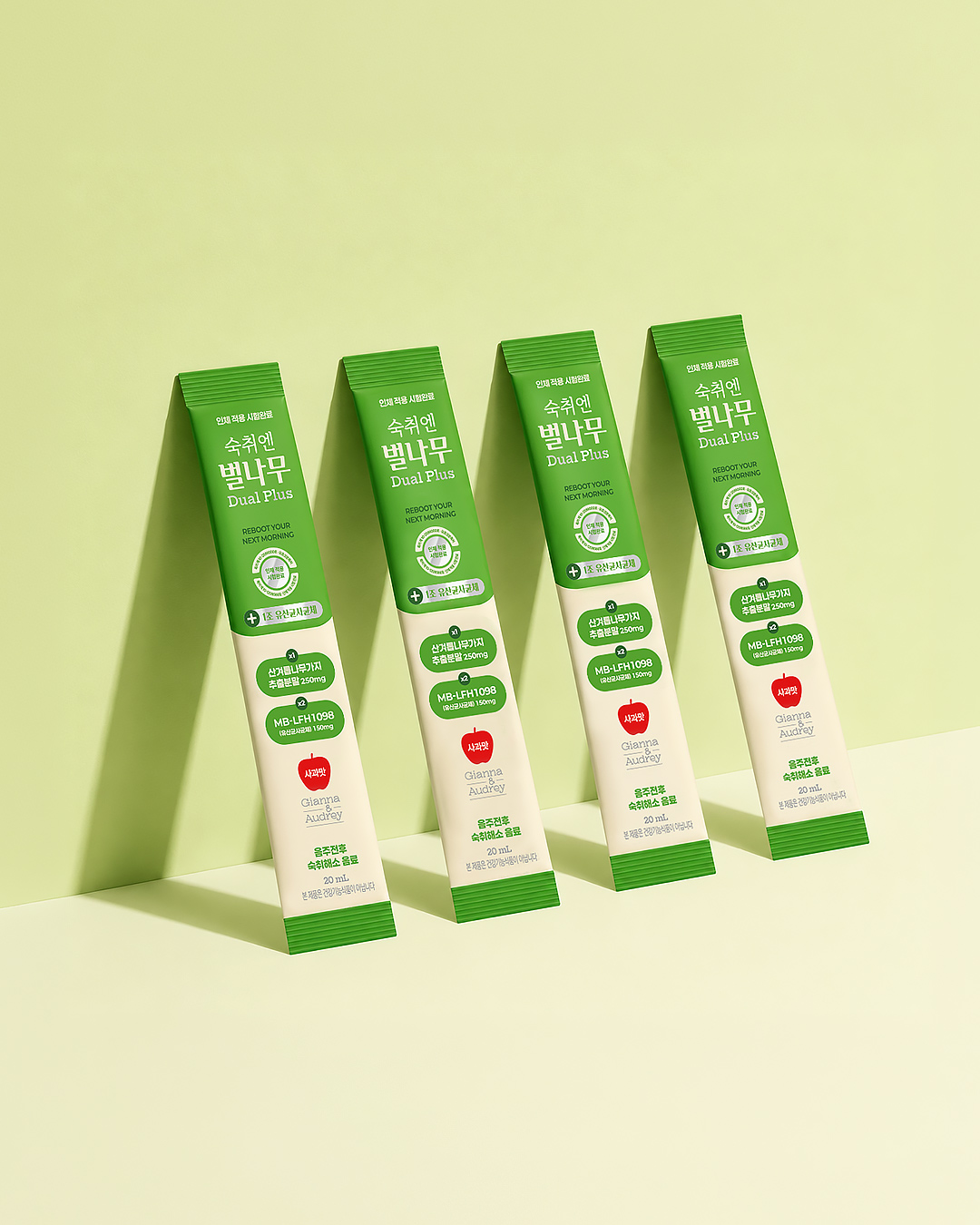 숙취엔벌나무 숙취해소제 듀얼플러스 숙취해소 음료 사과맛 20ml, 10개 - 상세 이미지 2