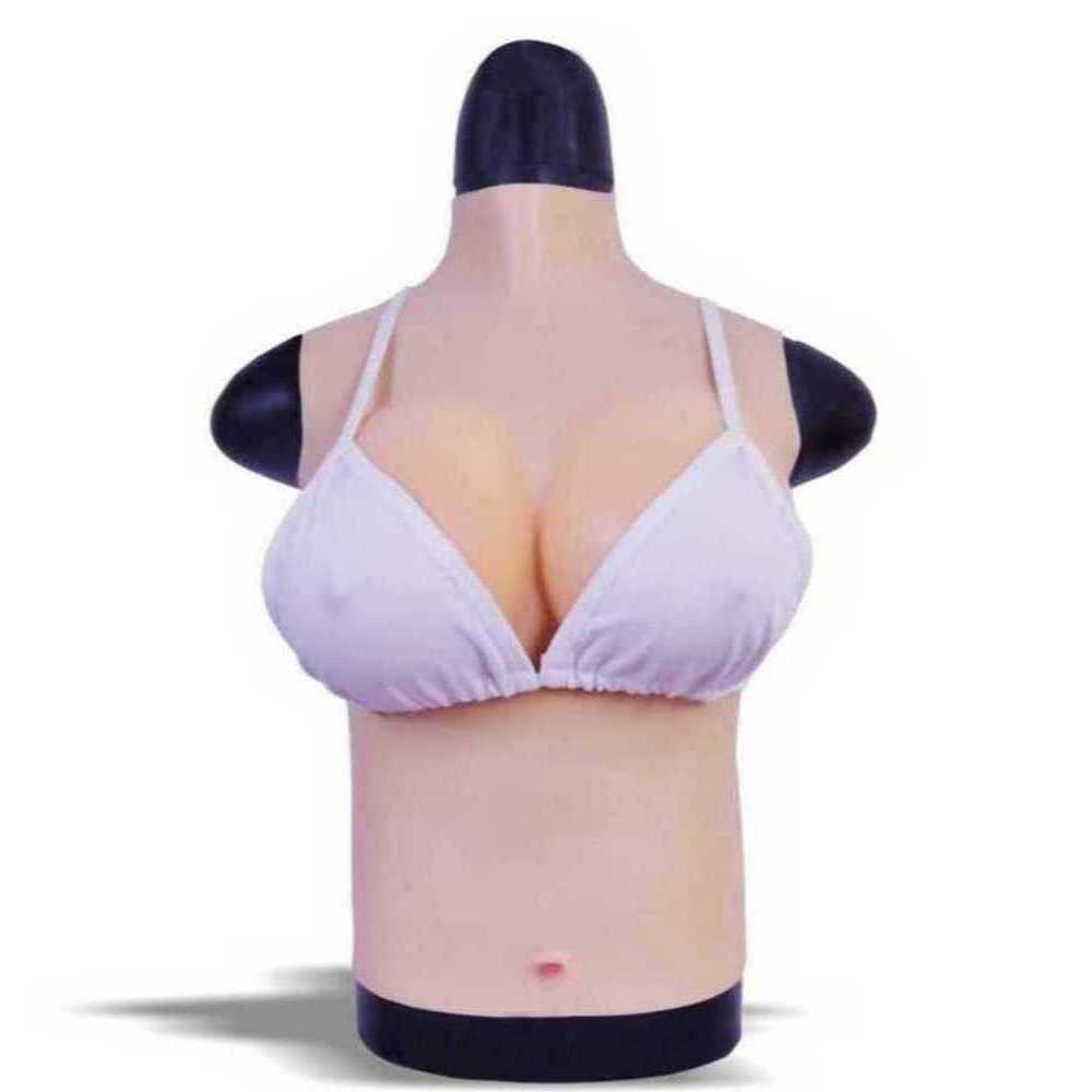 여장용품 아이보리 브라 실리콘 시뮬레이션 여장 다크그레이 옷보정 소품 뉴 디더링 A컵 인공 여성 뉴 아이보리 디더링 A컵 - 상품 이미지