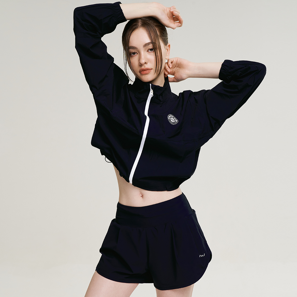 여성 래쉬가드 크롭 집업 체형커버 수영복 비치웨어 빅사이즈 쿨터치 에어라이트 긴팔 상품 이미지