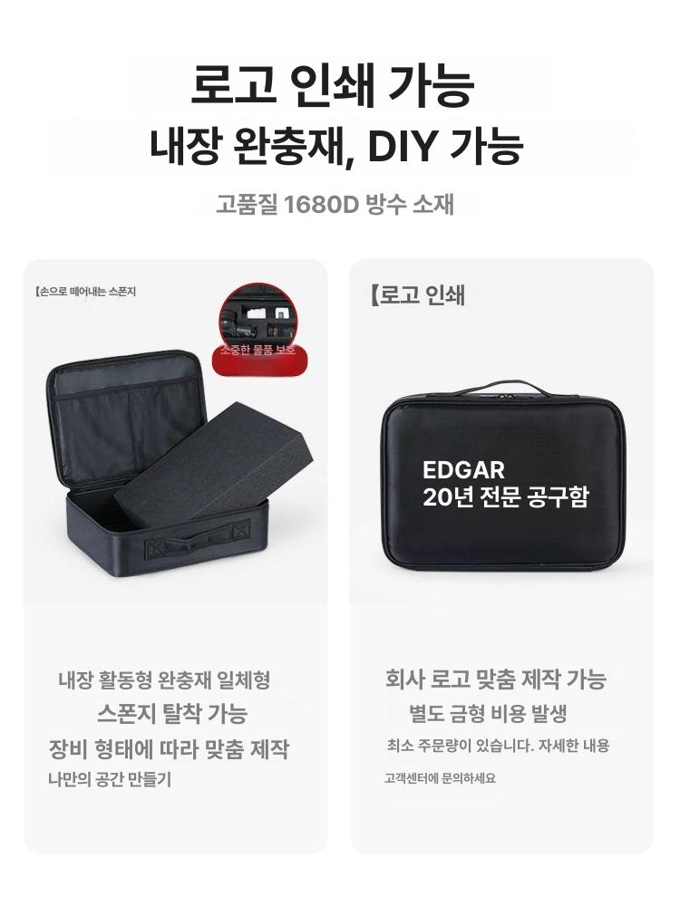 카메라 공구 가방 흡수 쇼크 장비 촬영 파우치 보호 소형 26x23x10cm 스펀지 없음 - 상세 이미지 3