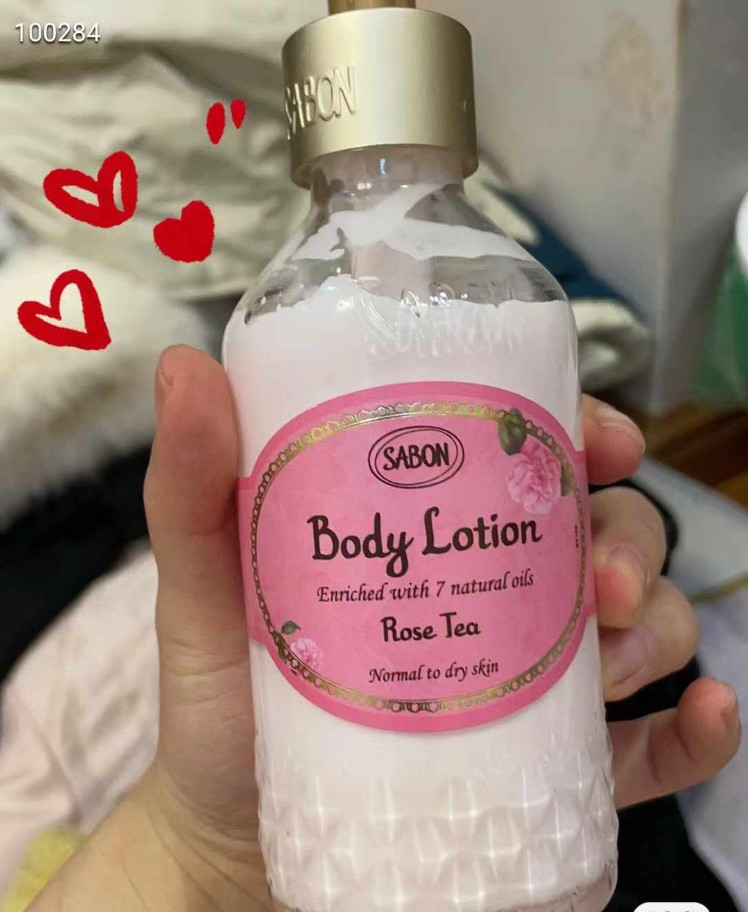 사봉 바디로션 바틀 로즈티 고보습 퍼퓸 바디케어 촉촉한 보습로션 200ml - 상품 이미지