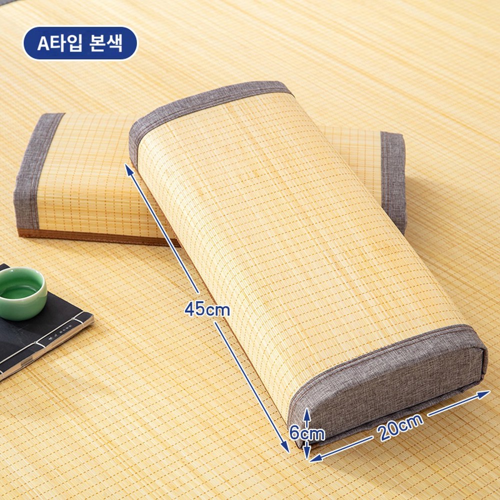 본색 암막 방수 대나무 직사각형 목편한베개 딱딱한 편한 깊은잠 30X50 베개 금사야자베개A타입1개 마사지 혀누닷컴 금사야자베개A타입1개 본색 - 상세 이미지 2