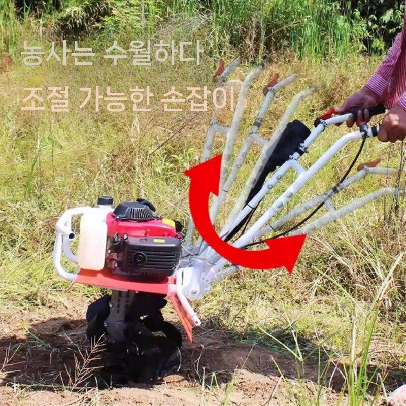 텃밭 농기계 밭갈이 농업용기계 미니관리기 곡물이송기 경운기 소형 탈곡기 트랙터 쟁기 선별기 2행정 표준 느슨한 흙 바퀴 - 상세 이미지 4