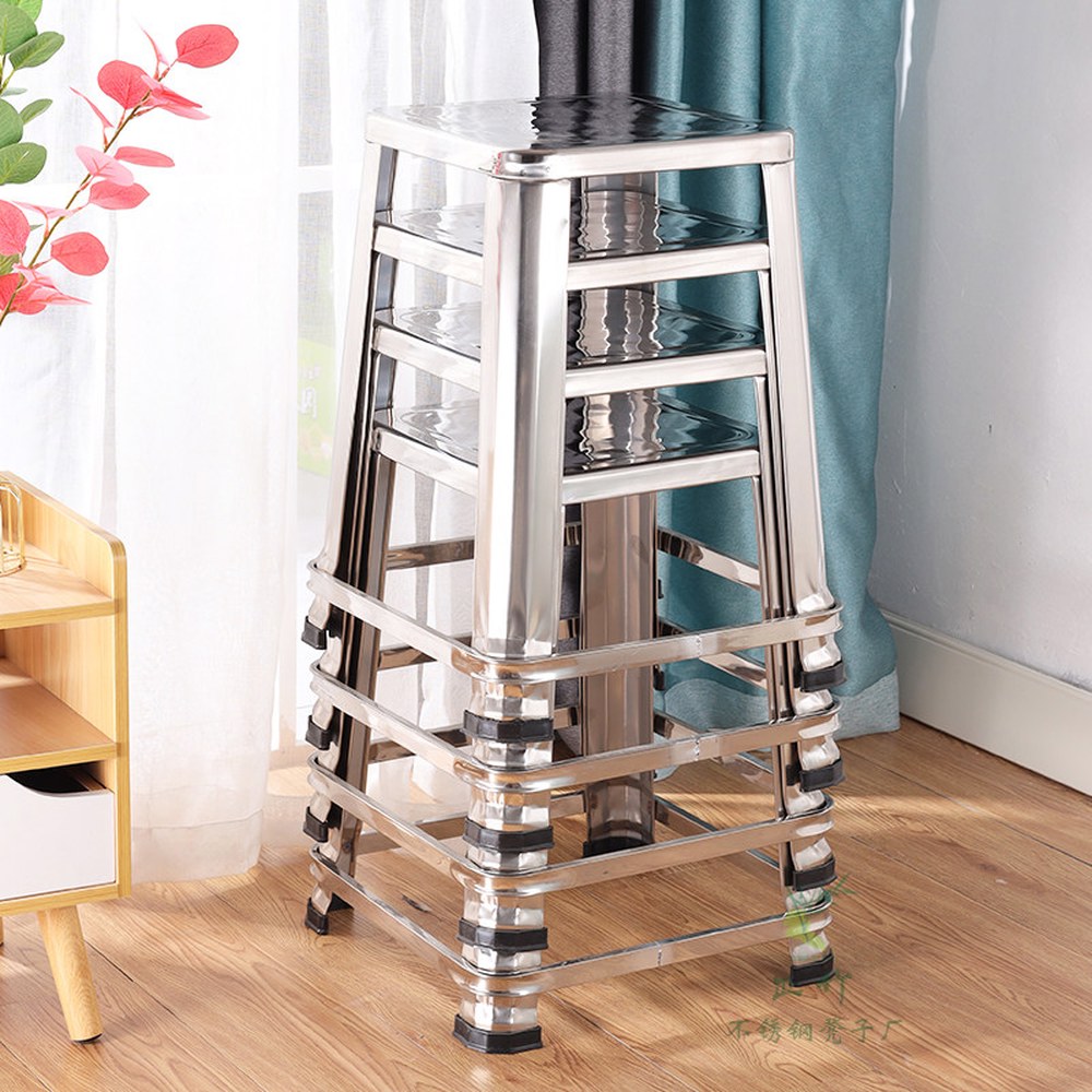 홈바 높이70cm 스툴 30cm 카페 스퀘어 스텐 기본 식탁 높은의자 바의자 기본 30cm 스퀘어 스툴 - 상세 이미지 3