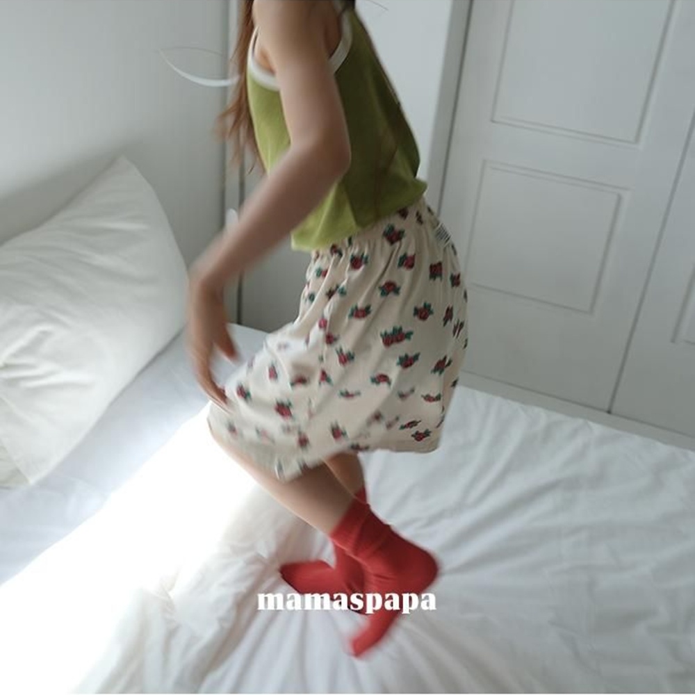 보아투 유아 마마스파파 파인스커트 S~XL 여름 여아 치마 밴딩 고무줄 자매룩 데일리룩 - 상세 이미지 3