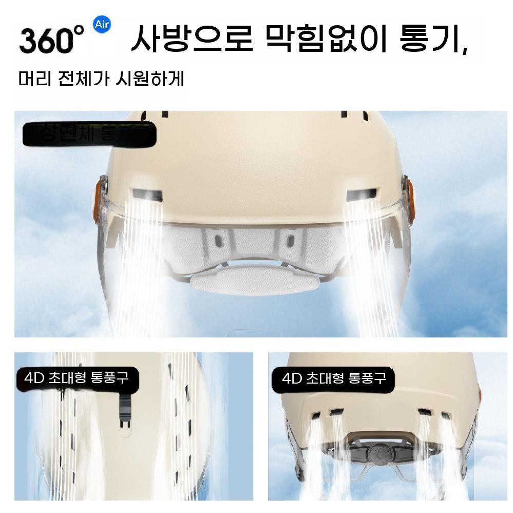 여름용 안전모 전기자전거 헬멧 전동킥보드 자전거 스쿠터 바이크 경량 - 상세 이미지 4